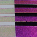 Magenta Blue Dichroic on Clear Strips Effetre Glass